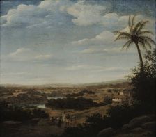 View of a sugar cane mill, 1660s. Creator: Post, Frans Jansz. (1612-1680)