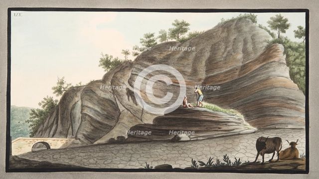 View of a section of a part of the cone of Astruni taken at the entrance of this volcano, 1776.