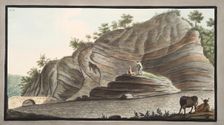 View of a section of a part of the cone of Astruni taken at the entrance of this volcano, 1776