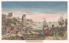 View of a shipyard, 1700-1799. Creator: Anon