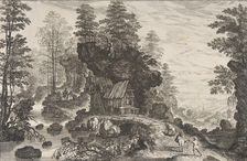 View of a Small House Built into a Rock, 1576-1636. Creator: Isaak Major