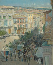 View of a Southern French City, 1910. Creator: Frederick Childe Hassam