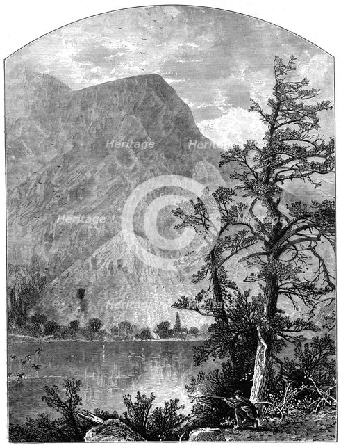 View of a spur of the Blue Mountains, Delaware Water Gap, New Jersey, USA, 1877. Artist: Unknown