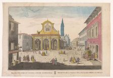 View of a square in Florence, 1700-1799. Creator: Unknown