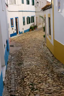 View of a typical paved street, Odemira, Alentejo, Portugal, 2008. Creator: Unknown