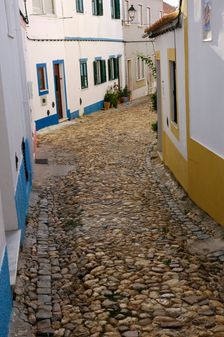 View of a typical paved street, Odemira, Alentejo, Portugal, 2008. Creator: Unknown