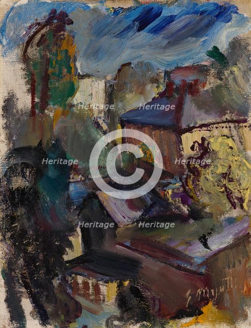 View of a Town, 1920-1923. Creator: Eemu Myntti.