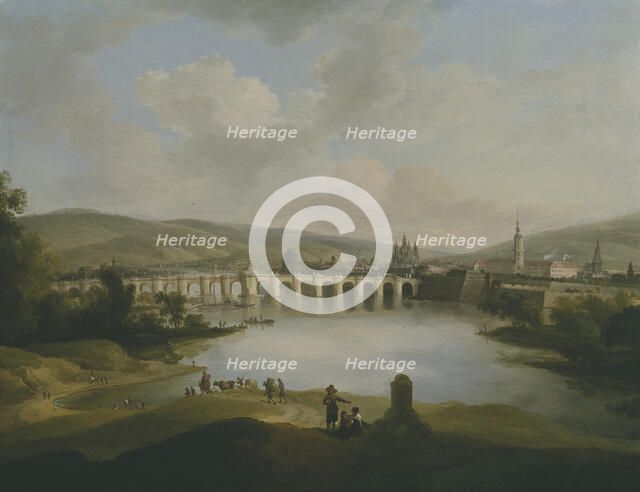 View of a Town, mid-18th century. Creator: Christian Wilhelm Ernst Dietrich.