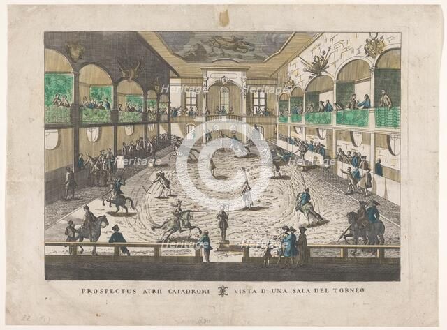 View of a tournament school, 1700-1799. Creator: Unknown.