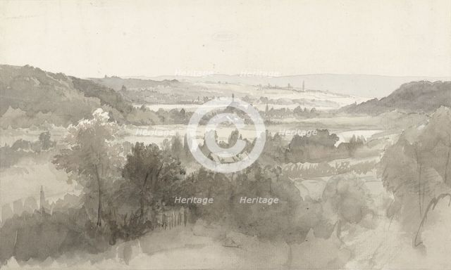 View of a valley, 1816-1880. Creator: Willem Bodeman.