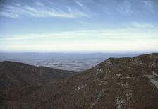 View of a valley from the Skyline Drive, Virginia, ca. 1940. Creator: Jack Delano