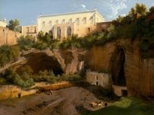 View of a Villa, Pizzofalcone, Naples, c. 1819. Creator: Lancelot-Theodore Turpin de Crisse