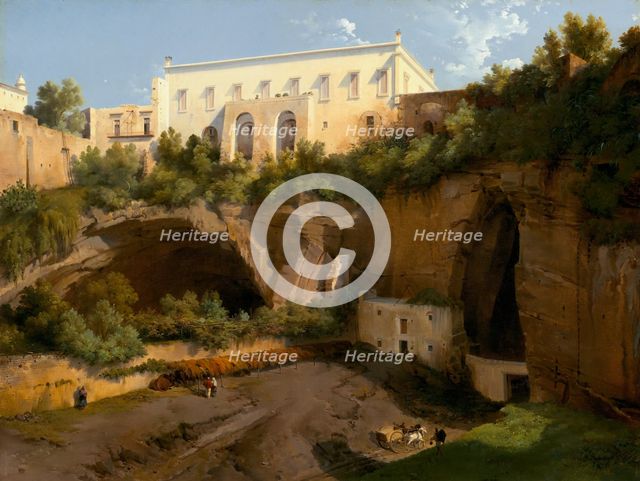 View of a Villa, Pizzofalcone, Naples, c. 1819. Creator: Lancelot-Theodore Turpin de Crisse.