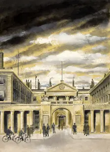 View of Admiralty Building on Whitehall in London, between 1939 and 1946. Creators: Unknown, Central Office of Information