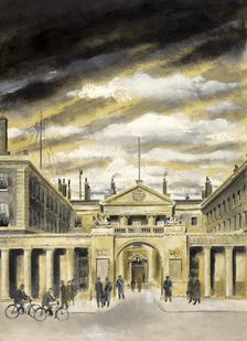 View of Admiralty Building on Whitehall in London, between 1939 and 1946. Creators: Unknown, Central Office of Information
