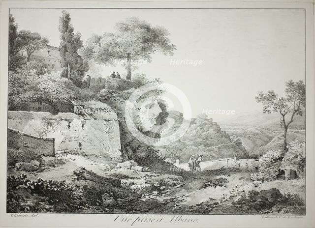 View of Albano, 1817. Creator: Claude Thiénon.