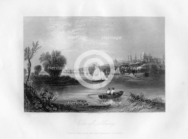 'View of Albany', New York State, 1855.Artist: DG Thompson