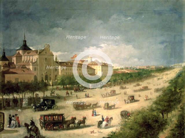 View of Alcala street, Madrid.