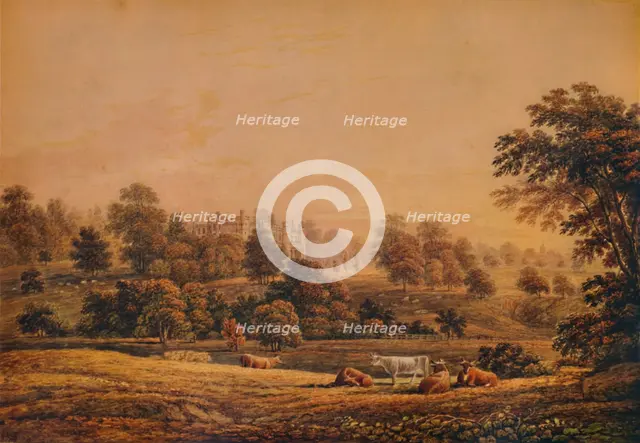 'View of Aldenham Abbey: Hertfordshire', 18th-19th century, (1935). Artist: John Glover.