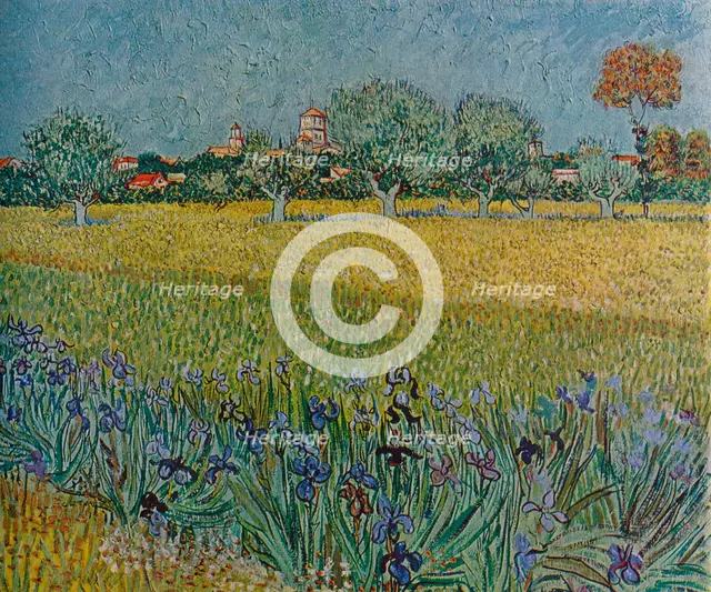 'View of Ales with Irises in Bloom', 1888. Artist: Vincent van Gogh.