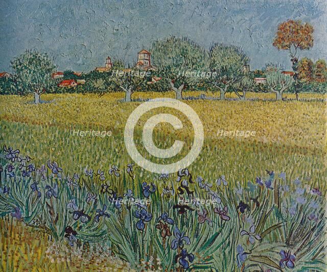'View of Ales with Irises in Bloom', 1888. Artist: Vincent van Gogh.