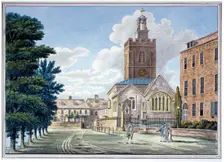 View of All Saints Church, Chelsea, London, c1800. Artist: Anon