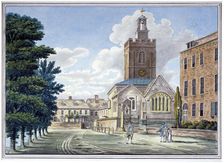 View of All Saints Church, Chelsea, London, c1800. Artist: Anon