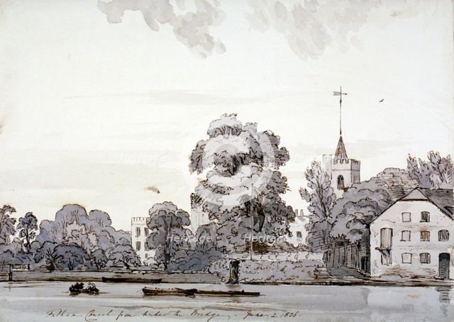 View of All Saints Church, Fulham, London, 1836. Artist: Andrew Picken