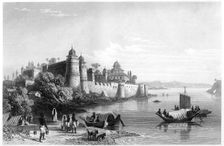 View of Allahabad, showing the fort c1860