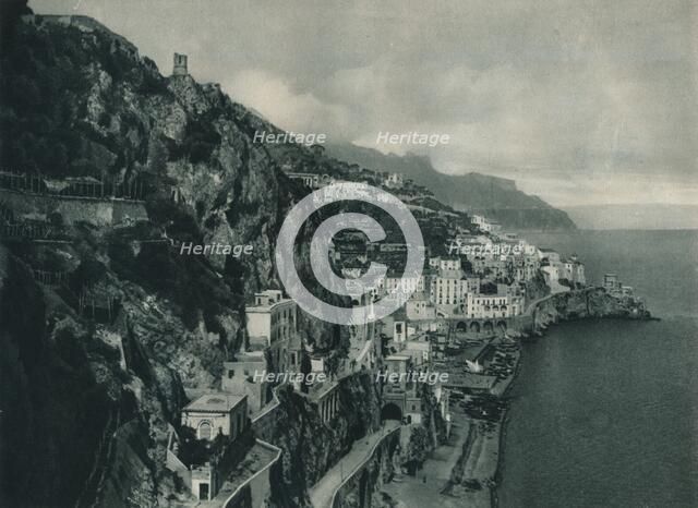 View of Amalfi, Italy, 1927. Artist: Eugen Poppel.