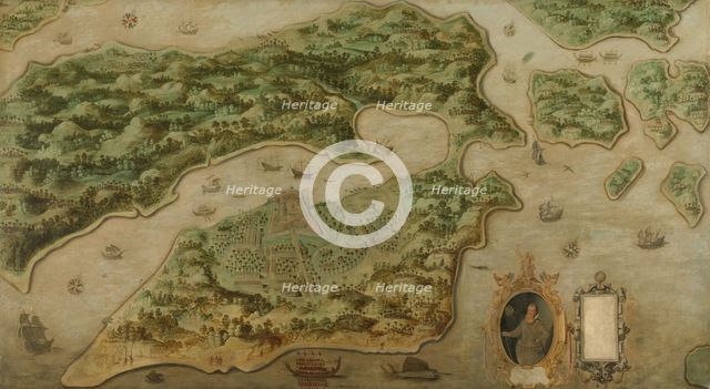 View of Ambon, c.1617. Creator: Anon.