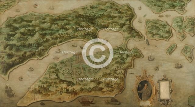 View of Ambon, c.1617. Creator: Anon.