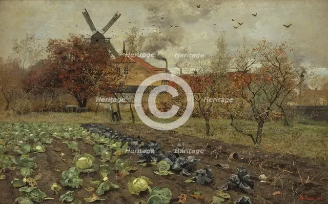 View of Amerikavej in Copenhagen, 1881. Creator: Frits Thaulow.