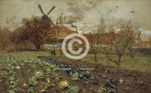 View of Amerikavej in Copenhagen, 1881. Creator: Frits Thaulow.