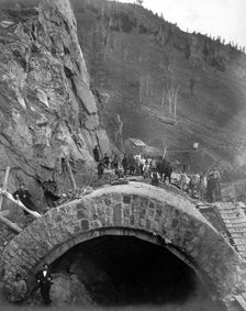 View of an Underpass Arch at Verst 15, 1900-1904. Creator: Unknown