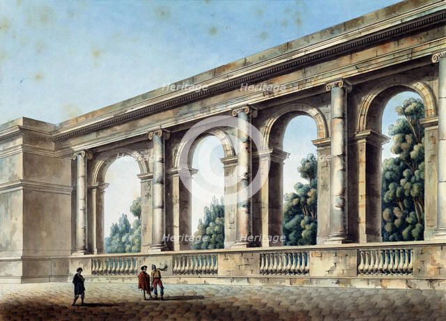 'View of an Arched Gallery', c1791-c1794. Artist: Thomas de Thomon