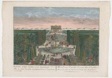 View of an avenue in the middle of a garden, 1742-1801. Creator: Anon