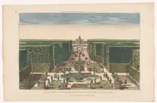 View of an avenue in the Vatican Gardens in the vicinity of the city of Rome, 1700-1799. Creator: Anon