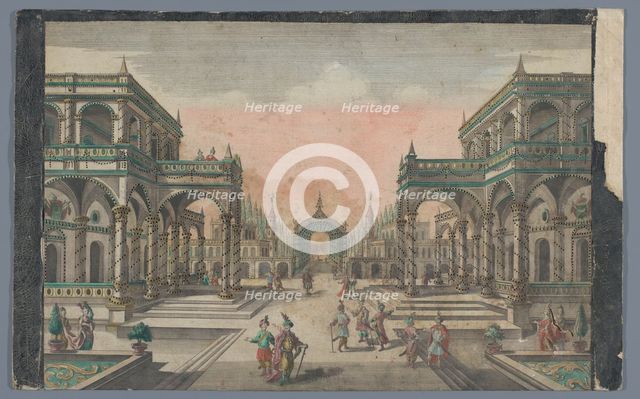 View of an avenue towards a cypress garden in Constantinople, 1742-1801. Creator: Anon.