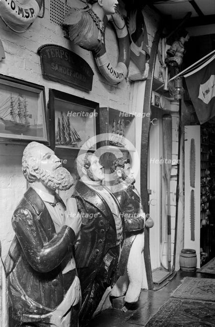 View of an exhibition of maritime artefacts, c1945-c1965.   Artist: SW Rawlings