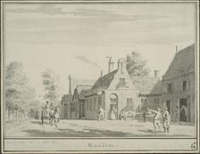 View of an inn in Cologne, c18th century. Creator: Cornelis Pronk