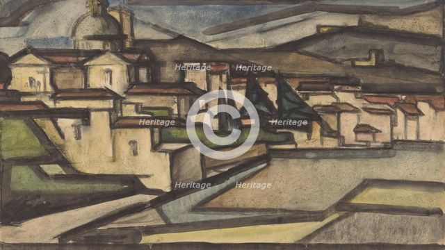 View of an Italian city, 1920-1945. Creator: Reijer Stolk.