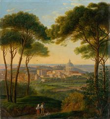 View of an Italian city, c1860. Creator: Karol Marko
