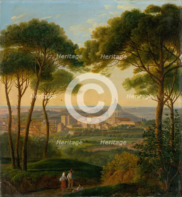 View of an Italian city, c1860. Creator: Karol Marko.