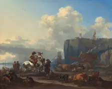 View of an Italian Port, early 1660s. Creator: Nicolaes Berchem