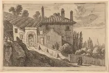 View of an Italian Villa. Creator: Herman van Swanevelt