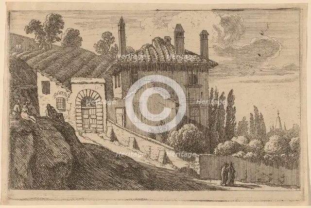 View of an Italian Villa. Creator: Herman van Swanevelt.