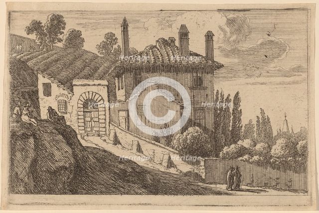 View of an Italian Villa. Creator: Herman van Swanevelt.