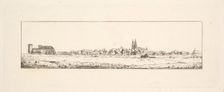 View of an Old Town with a Church and High Gabled Houses.n.d. Creator: Johann Gottfried Schadow