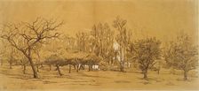 View of an Orchard at Saint-Denis, mid 19th century Artist: Charles Francois Daubigny